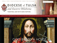 Tablet Screenshot of dioceseoftulsa.org